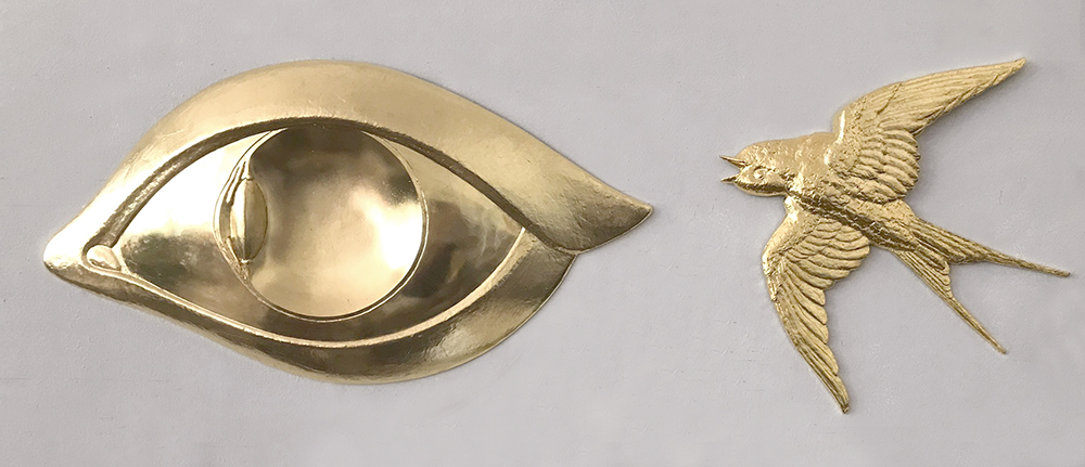 Close to one meter wide, the Eye of Landfort has been gilded in 23 kt gold<p>.<p>.