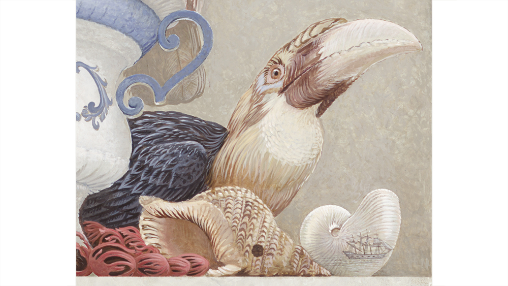 Hornbill, Triton, Nutmeg and Nautilus. <p>- Banda / Molucca\'s -<p>.