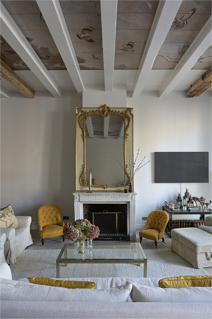 Two new ceilings in the front room of a Herengracht monument, <p>.