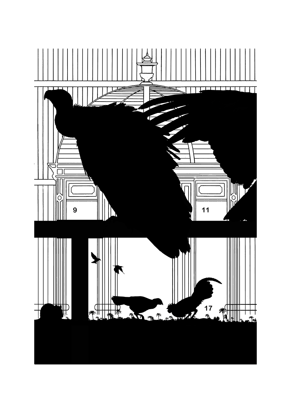 \"Birdland\"<p>
<h6>- Indian Vultures - Gyps indicus - <p>2026</h6><p>..